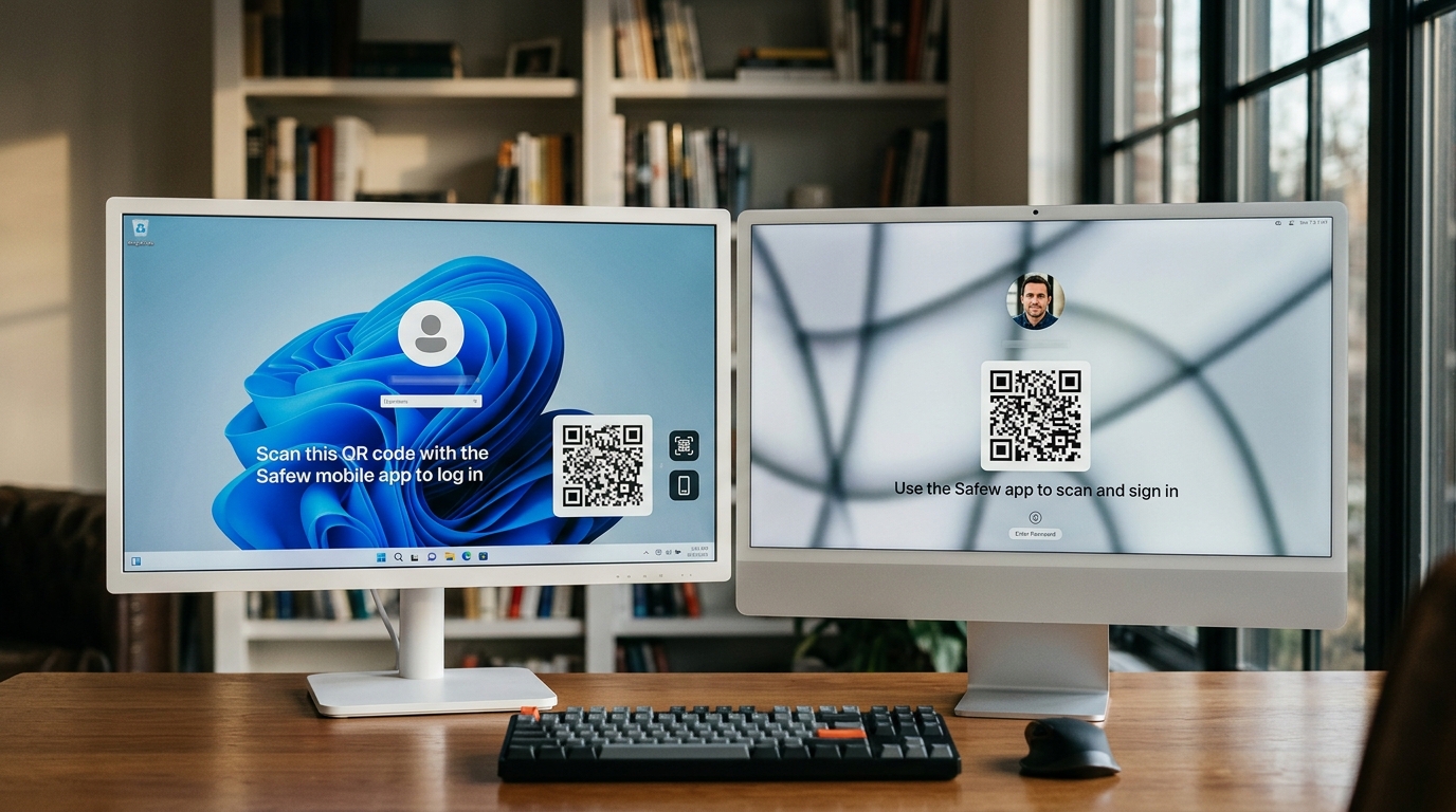safew PC客户端的安装登录步骤及二维码扫描页面说明