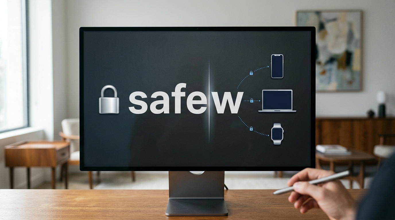 拆解safew的名称渊源以及其端到端加密通信的产品定位示意图